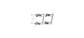 M6160 Cr Laurence 2-1/4 Inch Chrome Shower Door Pull Handle - Package