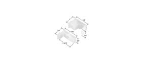 M6218 Cr Laurence 1-1/2 Inch Sliding Shower Door Jamb Guide