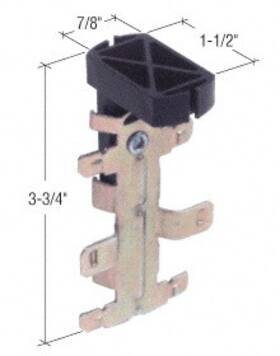 N6818 Cr Laurence Crl Wardrobe Door Top Plastic Guide For Cox - Pack Of 2