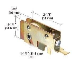 N6965 Cr Laurence Crl Mirror Door Roller Assembly With 1-1/4 Inch Nylon Wheel For Bay King Doors