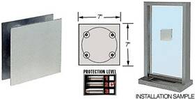 N777 Cr Laurence Crl 7 Inch Square Level 2 Bullet Resistant Speak-thru