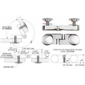 P68fch Cr Laurence C.r. Crl Chrome Low Profile Cap Angle Panel Connector