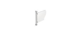 Pp04eps Cr Laurence Polished Stainless 16 Inch Round Pp04 Elegant Series Counter/partition End Post Wit Pp04eps Cr Laurence Polished Stainless 16 Inch Round Pp04 Elegant Series Counter/partition End Post Wit