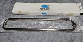 Sdtb24x24bbrz Cr Laurence Crl Sdtb24x24 Brushed Nickel 24 Inch Back-to-back Towel Bars For Glass