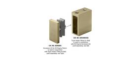 Srser78bbrz Cr Laurence Ser90bbrz Brushed Bronze Steel End Cap 90 Degree Accessory Kit Only For