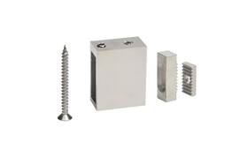 Serahw2ps Cr Laurence Polished Stainless Adjustable Height Track Holder Fitting For Wall - Pack Of 2