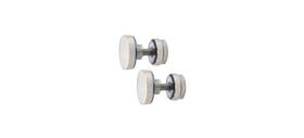 Serfp2bs Cr Laurence Crl Brushed Stainless Track Holder Fittings For Fixed Panel - 2/pk