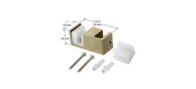 Serug2bbrz Cr Laurence Brushed Bronze Steel Replacement Door Guide For Fixed Panel Attachment