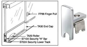 Ta30 Cr Laurence Crl Satin Anodized End Cap For Security Inch H Bar