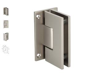 V1e037sn Cr Laurence Crl Satin Nickel Vienna 037 Series Wall Mount Full Back Plate Hinge