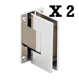 V1e337pn Cr Laurence Crl Polished Nickel Vienna 037 Wall Mount Full Back Plate Hinges 2 New