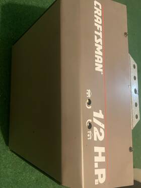 139.53650srt Craftsman Garage Door Opener-used Craftman 1/2 Hp -chain Drive