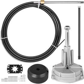 Credstar 250207230096 Boat Steering Control Cable 16 Inch Outboard Mechanical Rotary Kit Fe