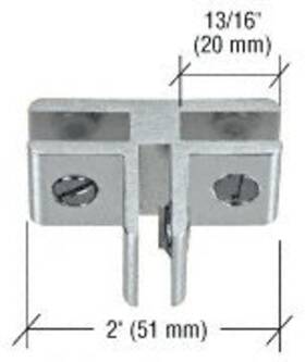 E314a Crl 060829100695 C.r. Laurence Chrome 3-way 90 Degree Aluminum Glass Connector
