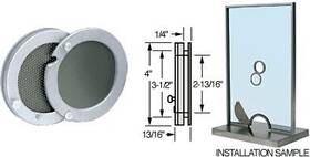 Crl 060829664579 C.r. Laurence 405a Satin Anodized 4 Inch Metal Cover Speak-thru
