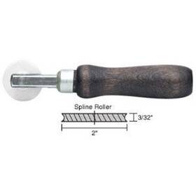 27k6n Crl Concave Edge Nylon Spline Roller 2 Inch X 3/32 Wheel