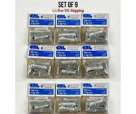 3061501 Crl Mirror Clip Set Chrome 4-pack Of 9