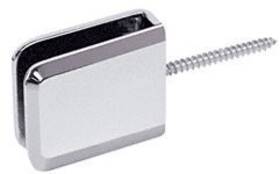 Bgc186ch Crl Chrome Square Beveled Wall Mount Movable Transom Clamp