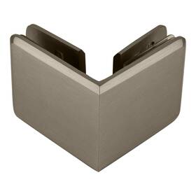 Bgc90bn Crl C.r. Laurence Brushed Nickel Beveled Style 90 Glass-to-glass Clamp