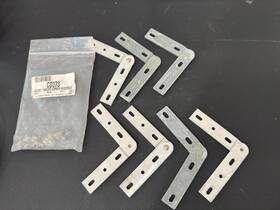 Cd373 Crl Aluminum Adjustable Fixed Corner For The Deluxe Header Kit Inch Lot Of 7