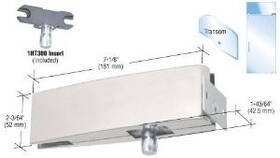 Cpf34bs Crl C.r. Laurence Brushed Stainless Wall Mount Transom Curved Patch