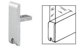 Mc610 Crl D333a Satin Anodized End Cap For Inch H Bar