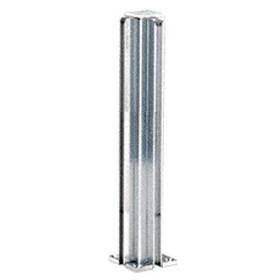D990a24cr Crl Satin Anodized Standard 24 Inch Corner Partition Post -