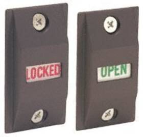 Dl2187du Crl Dark Bronze Opened/locked Lock Indicator -
