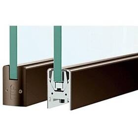 Dr2sdu12s Crl Black Bronze Anodized Low Profile Door Rail Without Lock - 35-3/4 Inch Length