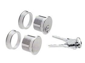 Dra1030bs Crl C.r. Laurence Brushed Stainless Keyed Cylinder And Dummy Combo