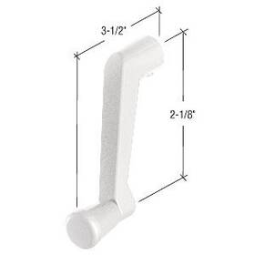 Ep22007 Crl C.r. Laurence White Window Operator Handle With 11/32 Inch Spline Size