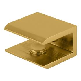 Fa10br Crl Brass Finish Solid Square Glass Shelf Clamp