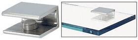 Fa10ch Crl Chrome Finish Solid Brass Square Glass Shelf Clamp