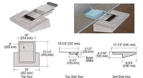 Fl4146 Crl Brushed Stainless Steel Sliding Deal Tray With Shelf
