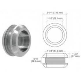 Fp214bs Crl Brushed Stainless 2-1/4 Inch Diameter Thru-glass Pull