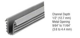 Gc725c Crl Glazing Vinyl 1/2 Inch Channel Depth 1/4 To 19/64 Metal Opening - 100 Ft Ro
