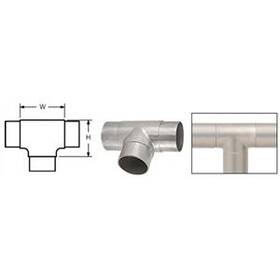 Hr15kbs Crl Brushed Stainless Flush Tee For 1-1/2 Inch Tubing