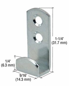 Kv309 Crl Anochrome Standard Mirror Clip With 5/16 Inch Channel Pack Of 100