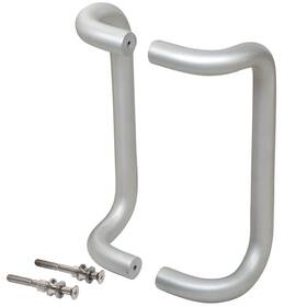 M21741028 Crl 10 Inch Clear Anodized Offset Pull Handles Back-to-back