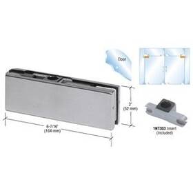Ph20abs Crl C.r. Laurence Brushed Stainless Top Door Patch Fitting With 1nt303