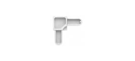 Pl14336 Crl White Mobile Home Screen Frame Corners - Pack Of 20