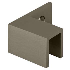 S0gc37lbn Crl Brushed Nickel Left Hand Inch Sleeve Over Wall Mount Glass Clamp