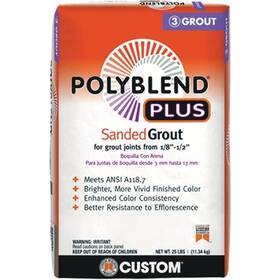 104008 Custom Building Products 25 Lbs Platinum Polyblend Plus Sanded Grout