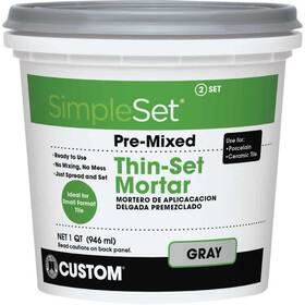 Cttsgqtsttsw1-2 Custom Building Products Simpleset Pre-mixed Thin-set Mortar