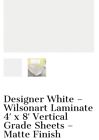 D354603504896 Wilsonart Laminate Sheets White With Standard Matte 0724667075231