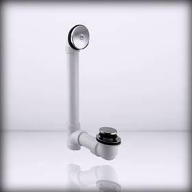 D49321-05 Westbrass Tip-toe Sch. 40 Pvc Bath Waste With One-hole Elbow Polished 1-pack