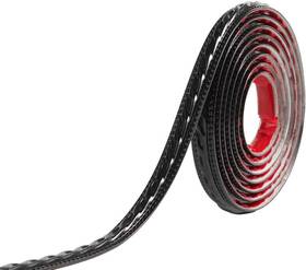 L-209-b Dalrun Flexible Molding Trim For Wall Mirror Cabinet Edge Moulding 1/2 Inch Black