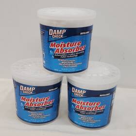 Damp Check 798014010008 Lot Of 3 Moisture Control / Absorber 12 Oz. New