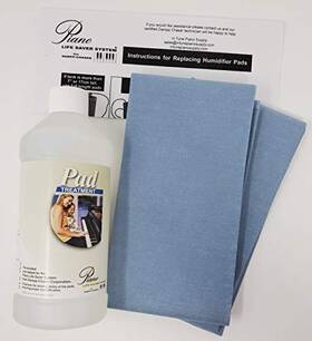 Dampp Chaser Corporation 045635153516 Piano Humidifier Pad Treatment 16 Oz Bottle With Bonus Two Blue