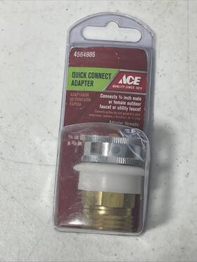 4564886 Danco Inc Ace Quick-connect Dual Thread 3/4 Inch Chrome Aerator Adapter #4564886 New